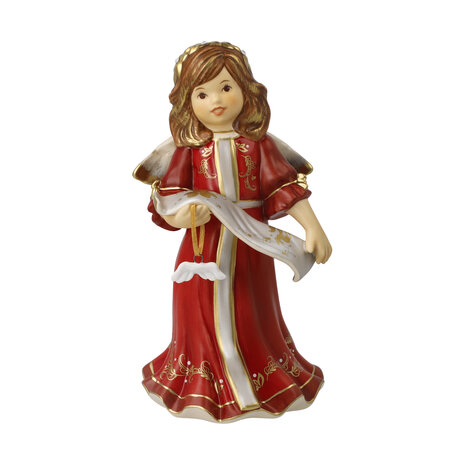 Goebel - Kerst | Decoratief beeld Engel - jaarlijkse engel 2025 | Aardewerk - 16cm - Limited Edition