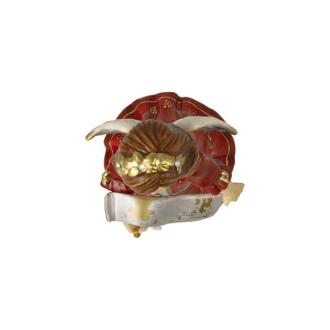 Goebel - Kerst | Decoratief beeld Engel - jaarlijkse engel 2025 | Aardewerk - 16cm - Limited Edition