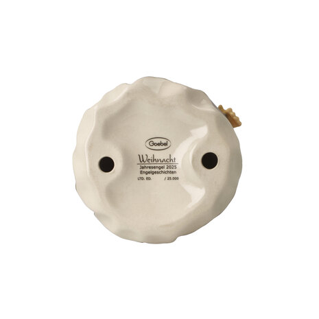 Goebel - Kerst | Decoratief beeld Engel - jaarlijkse engel 2025 | Aardewerk - 16cm - Limited Edition