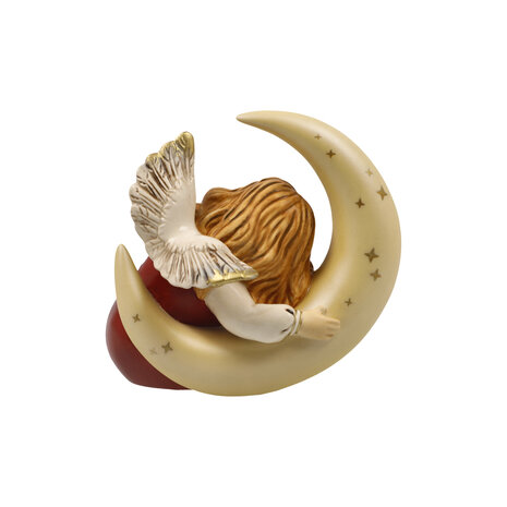 Goebel - Kerst | Decoratief beeld Engel Kleine droomreis rood | Aardewerk - 9cm - 2025
