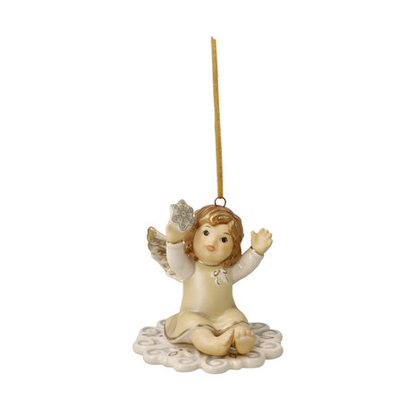 Goebel - Kerst | Kersthanger Engel Mijn eerste dag | Aardewerk - 6cm - 2025