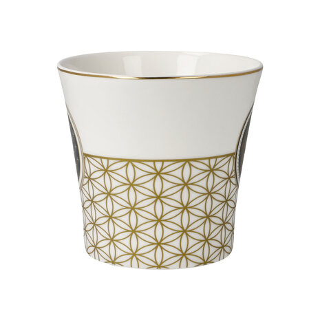 Goebel - Lotus | Koffie / Thee Mok Levensbloem wit | Beker - porselein - 350ml - 2 stuks