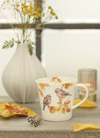 Goebel - Vogels | Koffie / Thee Mok Vinken | Beker - porselein - 350ml - 2 stuks