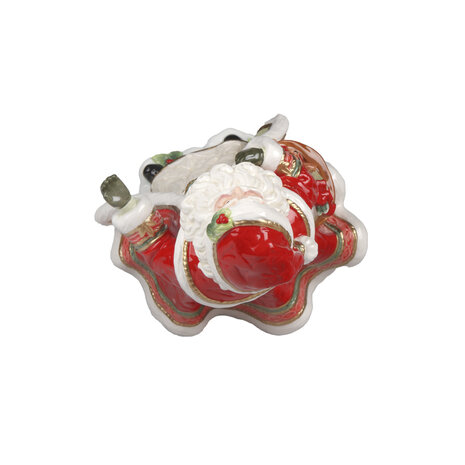 Goebel - Fitz and Floyd | Decoratief beeld Kerstman brengt geschenken | Aardewerk - 34cm - kerst