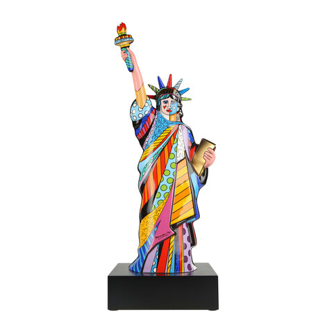 Goebel - Romero Britto | Decoratief beeld Liberty | Porselein - 69cm - Limited Edition