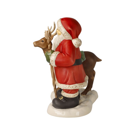 Goebel - Kerst | Decoratief beeld Kerstman - Koning van het bos | Aardewerk - 24cm - Limited Edition - 2025