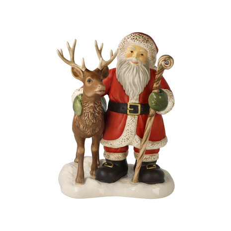 Goebel - Kerst | Decoratief beeld Kerstman - Koning van het bos | Aardewerk - 24cm - Limited Edition - 2025