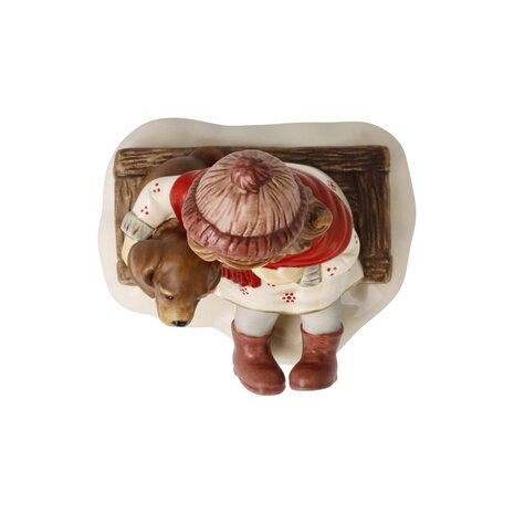 Goebel - Kerst | Decoratief beeld Meisje - Vrienden voor altijd | Aardewerk - 11cm - 2025