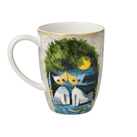 Goebel - Rosina Wachtmeister | Koffie / Thee Mok Al chiaro di luna | Beker - porselein - 400ml - 2 stuks