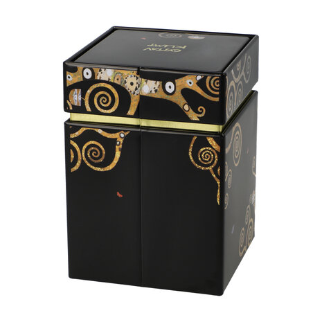 Goebel-Gustav Klimt | Boîte à thé L'Arbre de Vie | Métal - 11cm - boîte de rangement