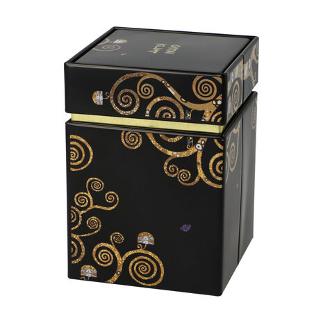 Goebel-Gustav Klimt | Boîte à thé L'Arbre de Vie | Métal - 11cm - boîte de rangement