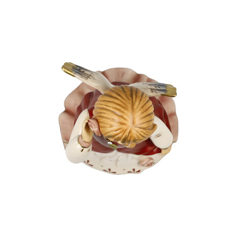 Goebel - Kerst | Decoratief beeld Engel Verkleed voor het festival rood | Aardewerk - 15cm - 2025