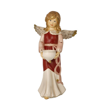 Goebel - Kerst | Decoratief beeld Engel In de magie van Kerstmis | Aardewerk - 33cm - 2025