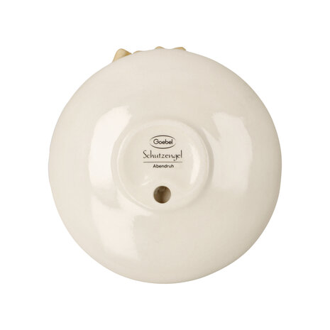 Goebel - Kerst | Decoratief beeld Engel Kaarsenhouder Avondrust | Aardewerk - 13cm - 2025