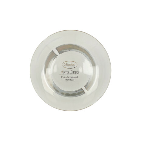 Goebel - Claude Monet | Windlicht / Theelicht Papaverveld | Glas - 10cm - waxinelicht houder - 2 stuks