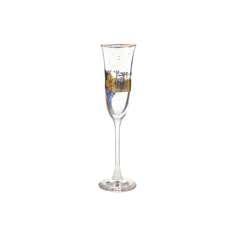 Goebel - Gustav Klimt | Verre &agrave; champagne Judith I | Verre - 24 cm - avec de l'or v&eacute;ritable - 100 ml