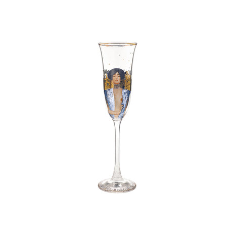 Goebel - Gustav Klimt | Verre &agrave; champagne Judith I | Verre - 24 cm - avec de l'or v&eacute;ritable - 100 ml