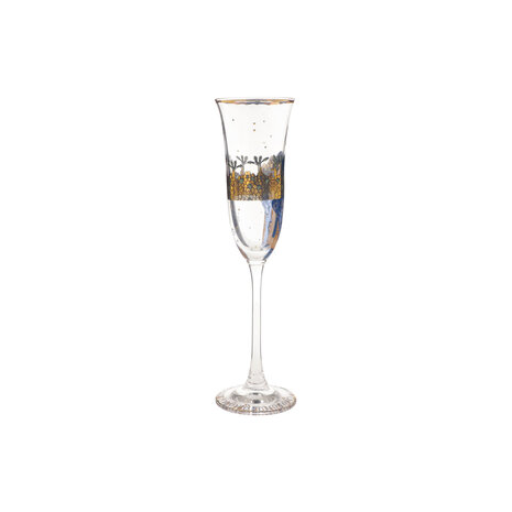 Goebel - Gustav Klimt | Verre &agrave; champagne Judith I | Verre - 24 cm - avec de l'or v&eacute;ritable - 100 ml