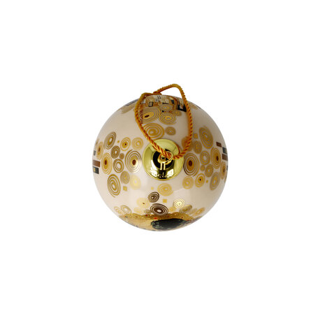 Goebel - Gustav Klimt | Kerstbal De Kus | Porselein - 8cm - met echt goud