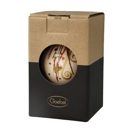 Goebel - Gustav Klimt | Kerstbal Medicijn | Porselein - 8cm - met echt goud