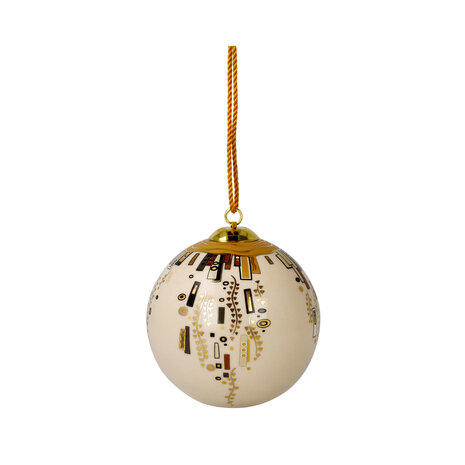 Goebel - Gustav Klimt | Kerstbal - Ornament | Porselein - 8cm - met echt goud