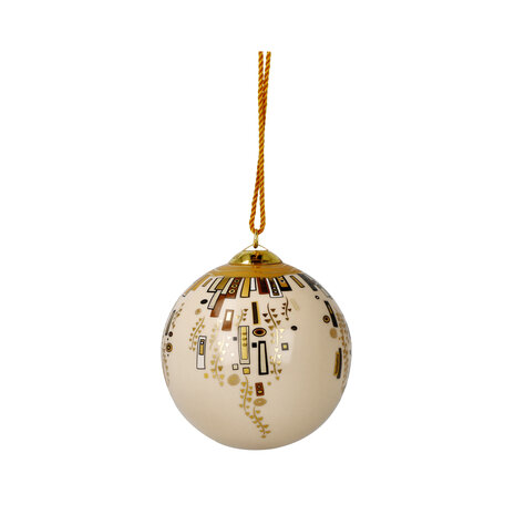 Goebel - Gustav Klimt | Kerstbal - Ornament | Porselein - 8cm - met echt goud