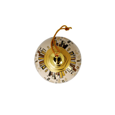 Goebel - Gustav Klimt | Kerstbal - Ornament | Porselein - 8cm - met echt goud