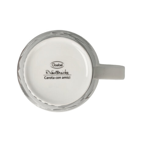 Goebel - Rosina Wachtmeister | Mok - Koffie/Thee Beker Carota con amici | Porselein - 350ml - 2 stuks