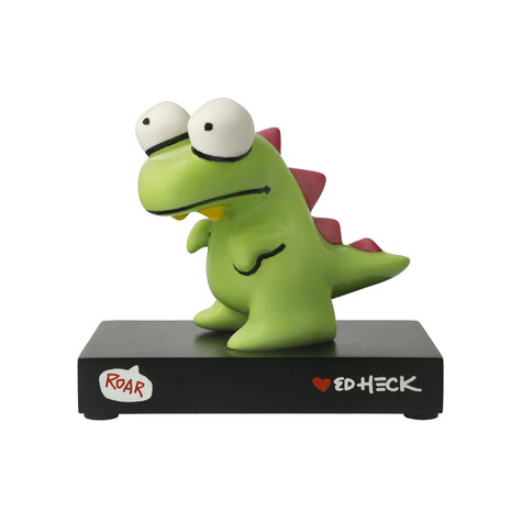 Goebel - Ed Heck | Decoratief beeld Roar | Porselein - dino - 16cm