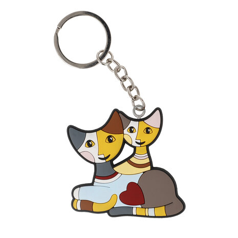 Goebel - Rosina Wachtmeister | Sleutelhanger Kaja e Mika | Kunststof - 6cm - 10 stuks