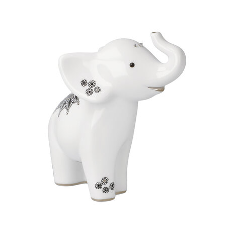 Goebel - Elephant | Decoratief beeld Kamili | Porselein - 11cm - olifant - met kristal