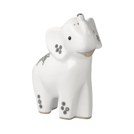 Goebel - Elephant | Decoratief beeld Roho | Porselein - 16cm - olifant - met kristal