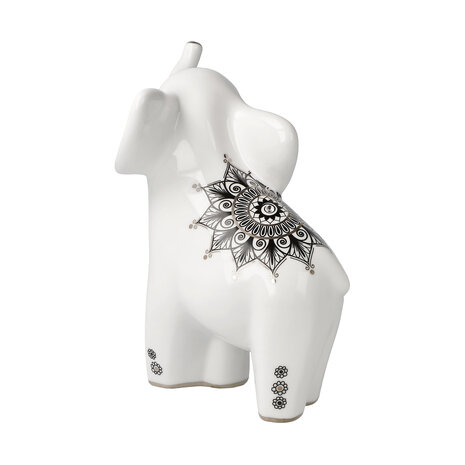 Goebel - Elephant | Decoratief beeld Roho | Porselein - 16cm - olifant - met kristal