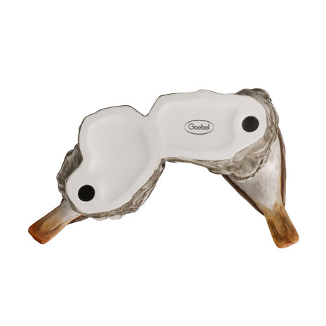 Goebel - Vogels | Decoratief beeld Vogel van het Jaar 2025 - Zwart roodstaartpaar | Porselein - 14cm