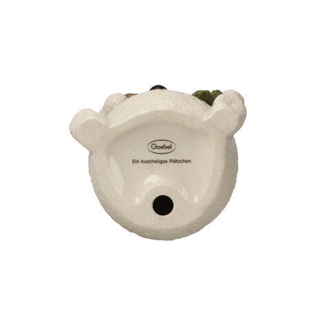 Goebel - Kerst | Decoratief beeld Sneeuwpop Een gezellig plekje | Aardewerk - 11cm