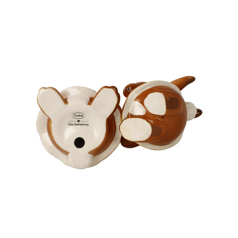 Goebel - Pasen | Decoratief beeld Haas Het geheim | Aardewerk - 11cm - Paashaas - 2026