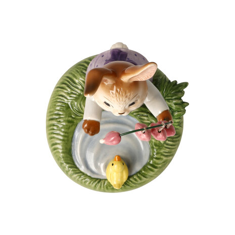 Goebel - Pasen | Decoratief beeld Haas Bloei is een wonder | Aardewerk - 13cm - Paashaas - 2026