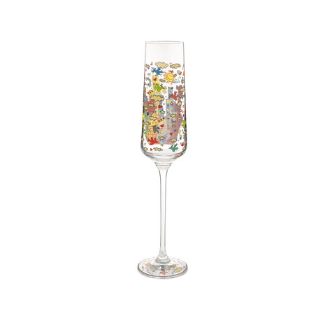 Goebel - Jamez Rizzi | Champagne glas My NYC Day | Glas - 26cm - 200ml - 2 stuks