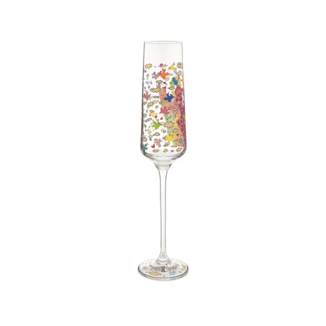 Goebel - Jamez Rizzi | Champagne glas My NYC Day | Glas - 26cm - 200ml - 2 stuks