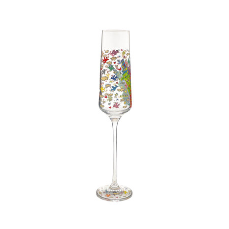 Goebel - Jamez Rizzi | Champagne glas My NYC Night | Glas - 26cm - 200ml - 2 stuks