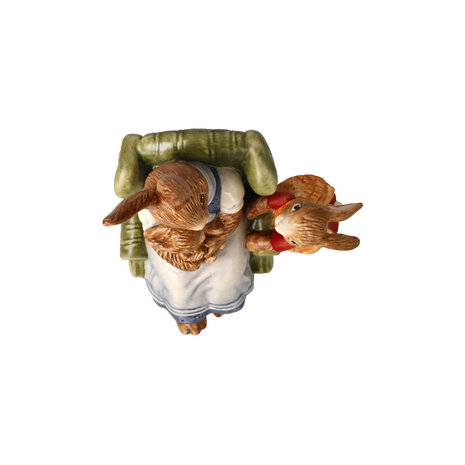 Goebel - Pasen | Decoratief beeld Haas Klassiek Nakomelingen | Aardewerk - 14cm - Paashaas - 2026 - Limited Edition