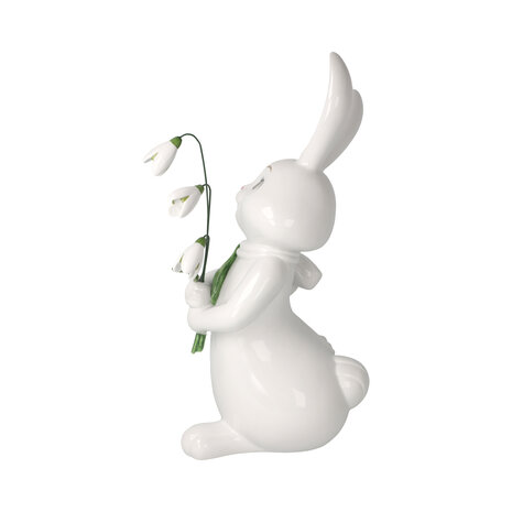 Goebel - P&acirc;ques | Figurine d&eacute;corative Li&egrave;vre de Blanche-Neige - Bienvenue au printemps | Porcelaine - 30 cm - 2026