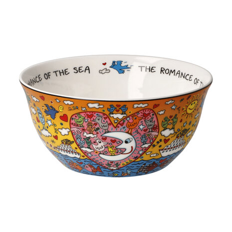 Goebel - James Rizzi | Kom The Romance of the Sea | Schaal - 15cm - porselein - 2 stuks