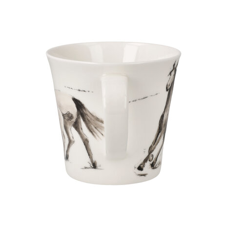Goebel - Peter Schnellhardt | Koffie / Thee Mok Paarden | Beker - porselein - 350ml - 2 stuks