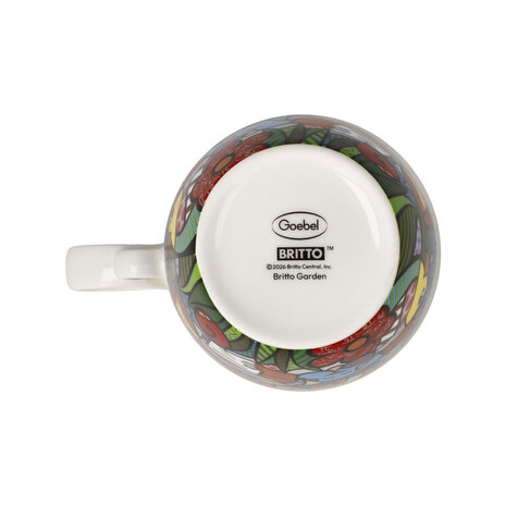 Goebel - Romero Britto | Koffie / Thee Mok Garden | Beker - porselein - 400ml - 2 stuks