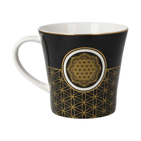Goebel - Lotus | Koffie / Thee Mok Yin Yang Zwart | Beker- porselein - 350ml - 2 stuks