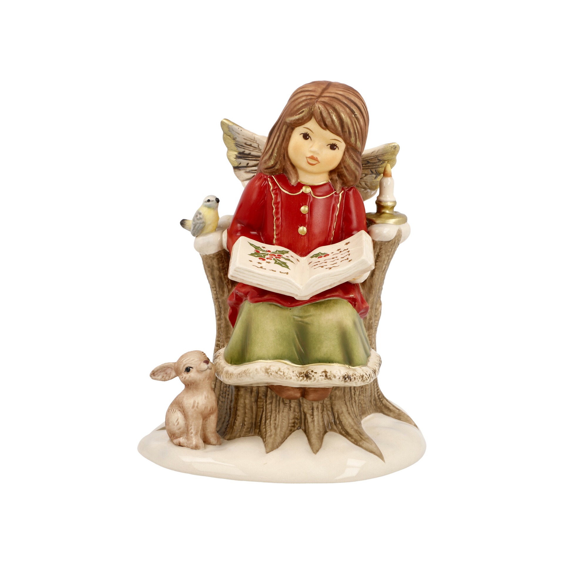 Goebel - Weihnachten | Dekorative Statue / Figur Engel Kleine  Weihnachtsgeschichte | Keramik - 14 cm - Goebelstore | Engelfiguren
