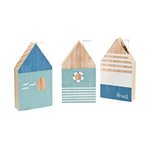 Goebel - Scandic Home | Vaas Blauwe Huisjes 18 | Vazen - hout - 18cm - 3 stuks Goebel - Scandic Home | Vaas Blauwe Huisjes 18 | Vazen - hout - 18cm - 3 stuks