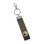 Goebel - Lotus | Sleutelhanger Yin Yang zwart | Kunstleer - 16cm Goebel - Lotus | Sleutelhanger Yin Yang zwart | Kunstleer - 16cm