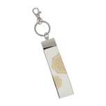 Goebel - Lotus | Sleutelhanger Bloem van het leven wit | Kunstleer - 16cm Goebel - Lotus | Sleutelhanger Bloem van het leven wit | Kunstleer - 16cm